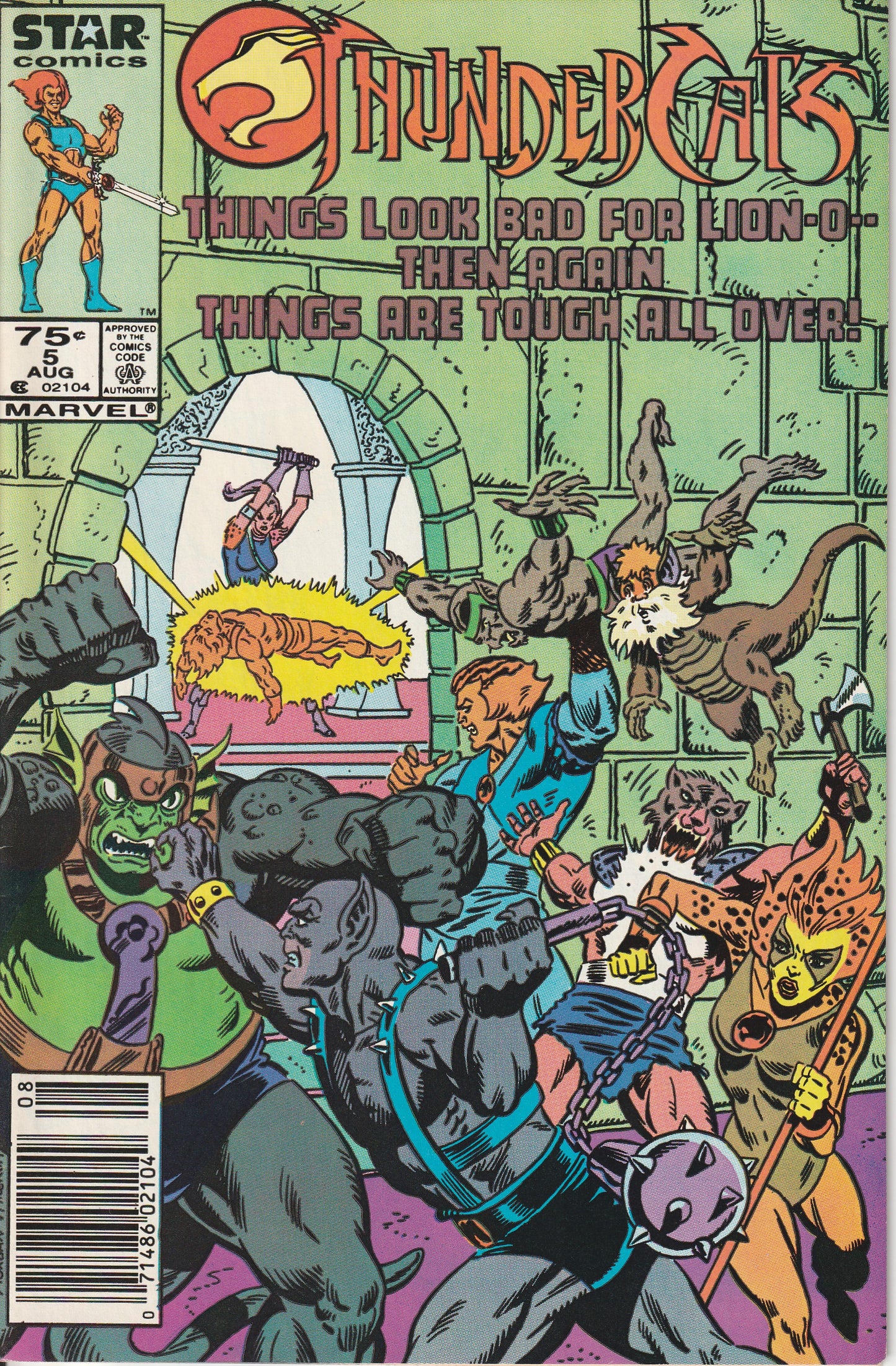 THUNDERCATS #5 - MARVEL/STAR COMICS -AUG 1986 (9.0)