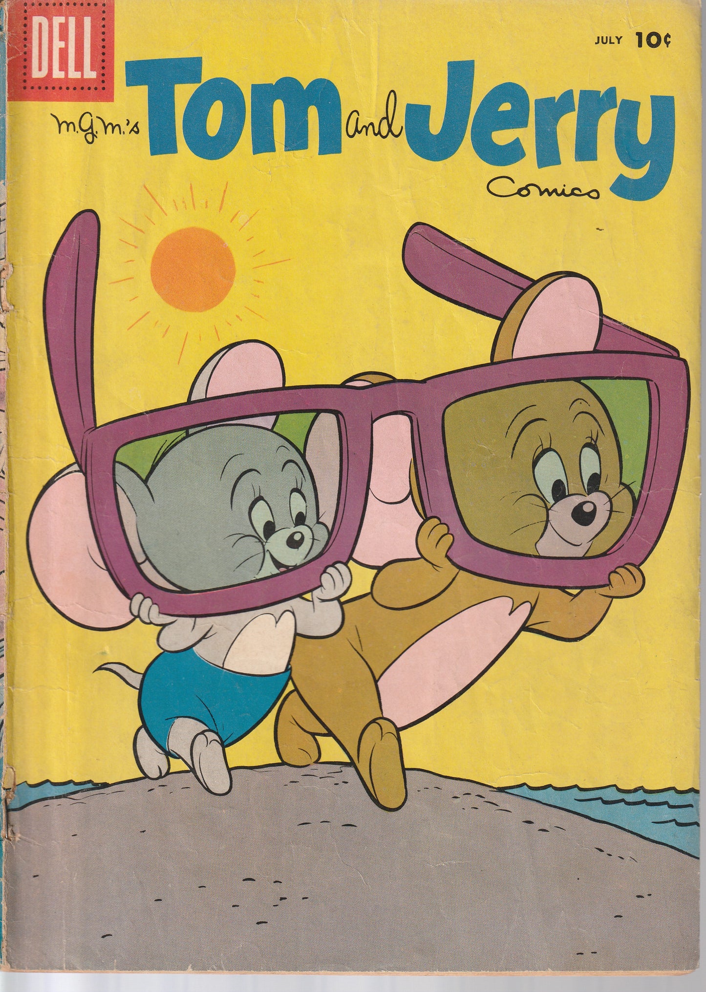 TOM AND JERRY #168 - DELL - JUL 1958 (3.0-3.5)