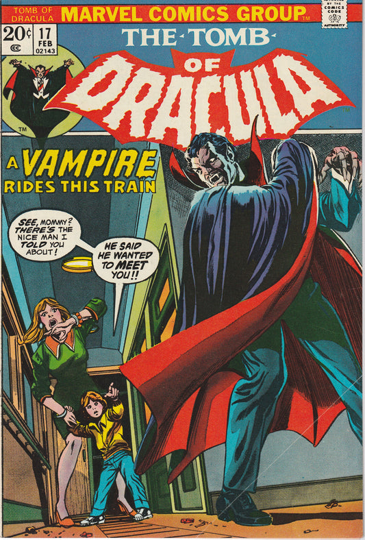 TOMB OF DRACULA #17 - MARVEL COMICS - FEB 1974 (7.0-7.5)