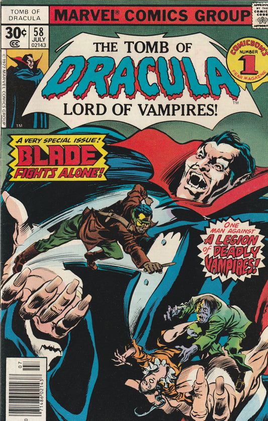 TOMB OF DRACULA #58 - MARVEL COMICS - JUL 1977 (7.5-8.0)