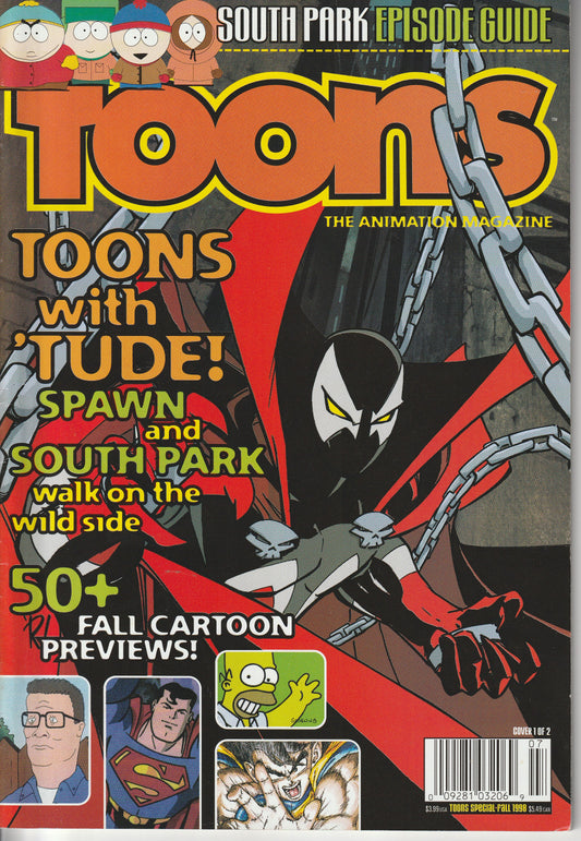 TOONS : THE ANIMATION MAGAZINE - FALL 1998 (6.5-7.0)