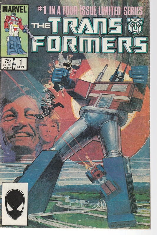 TRANSFORMERS #1 (1st Print) MARVEL COMICS - MAY 1984 (4.0-4.5)