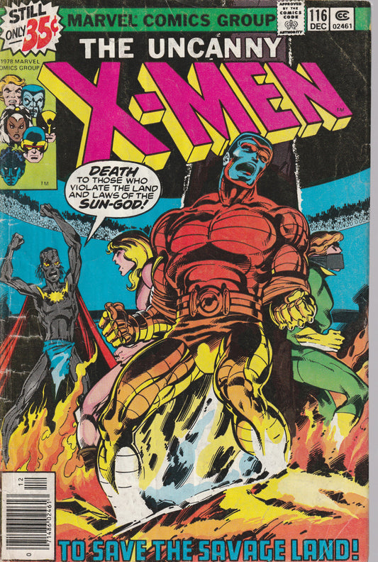 UNCANNY X-MEN #116 - MARVEL COMICS - DEC 1978 (3.0)