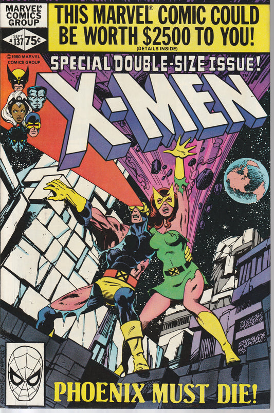 X-MEN #137 - MARVEL - SEP 1980 (8.5-9.0) DEATH OF PHOENIX