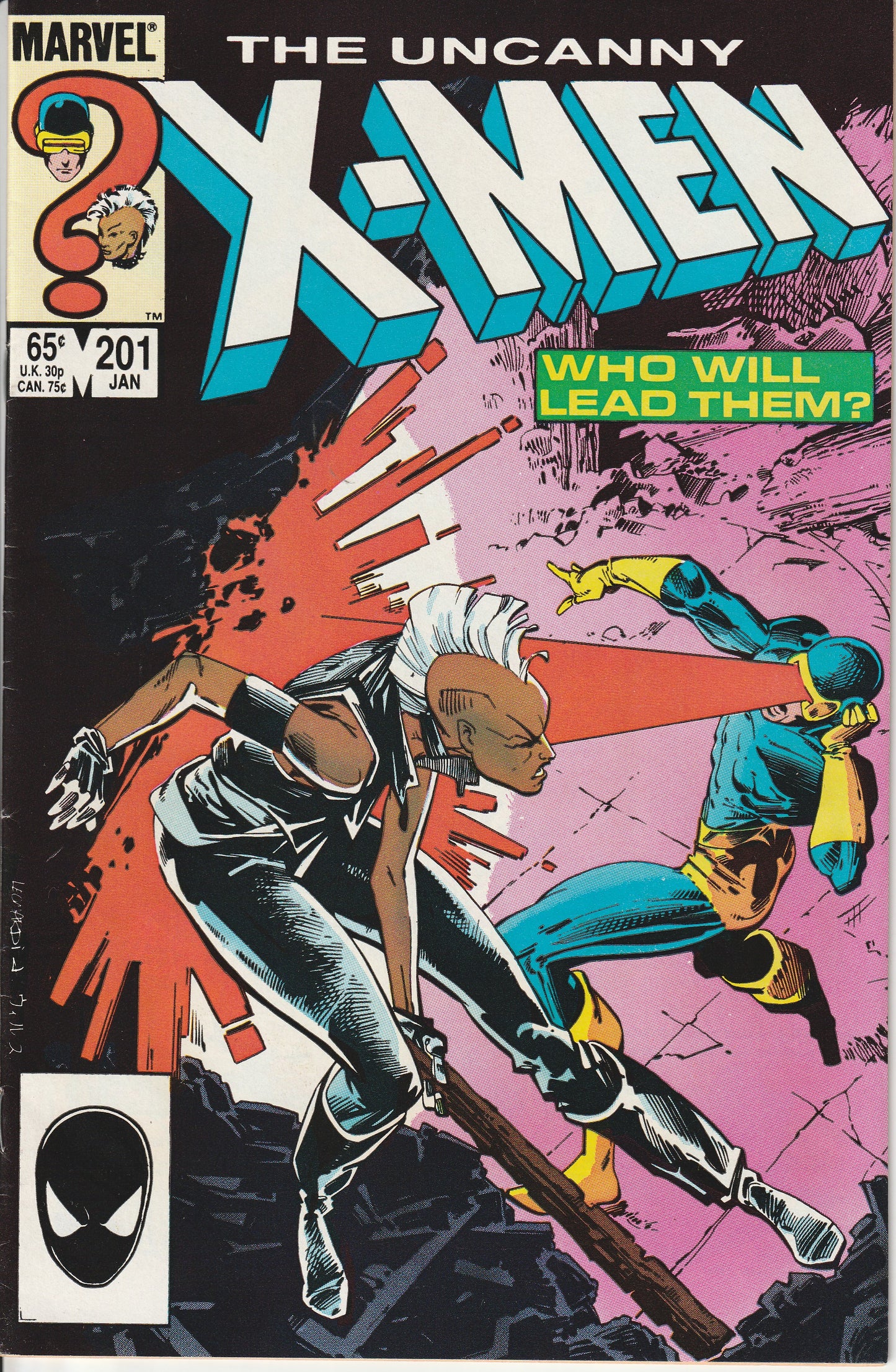 UNCANNY X-MEN #201-MARVEL COMICS-JAN 1986 (7.0-7.5)