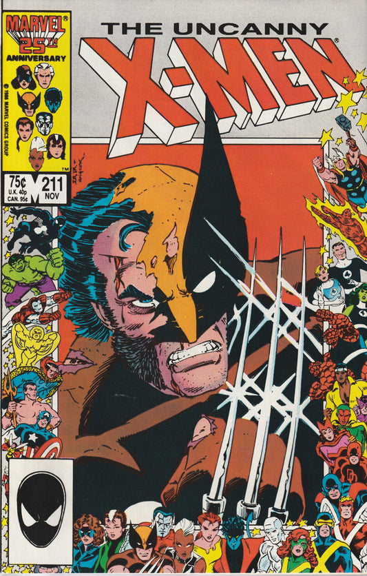 UNCANNY X-MEN #211 - MARVEL COMICS - NOV 1986 (NM)