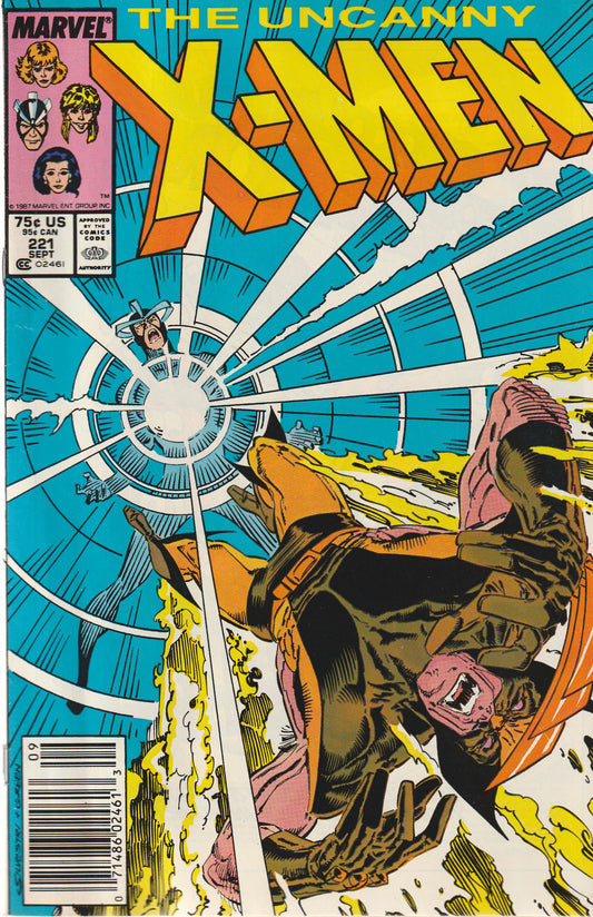 UNCANNY X-MEN #221 || MARVEL COMICS || SEP 1987 || 7.0