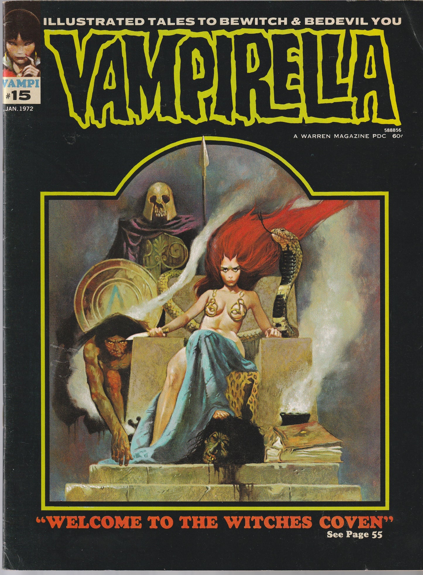 VAMPIRELLA #15 || A WARREN MAGAZINE || JAN 1972 || (7.0)