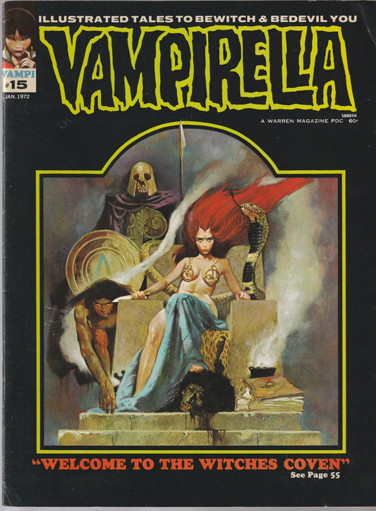 VAMPIRELLA #15 || A WARREN MAGAZINE || JAN 1972 || (7.0)