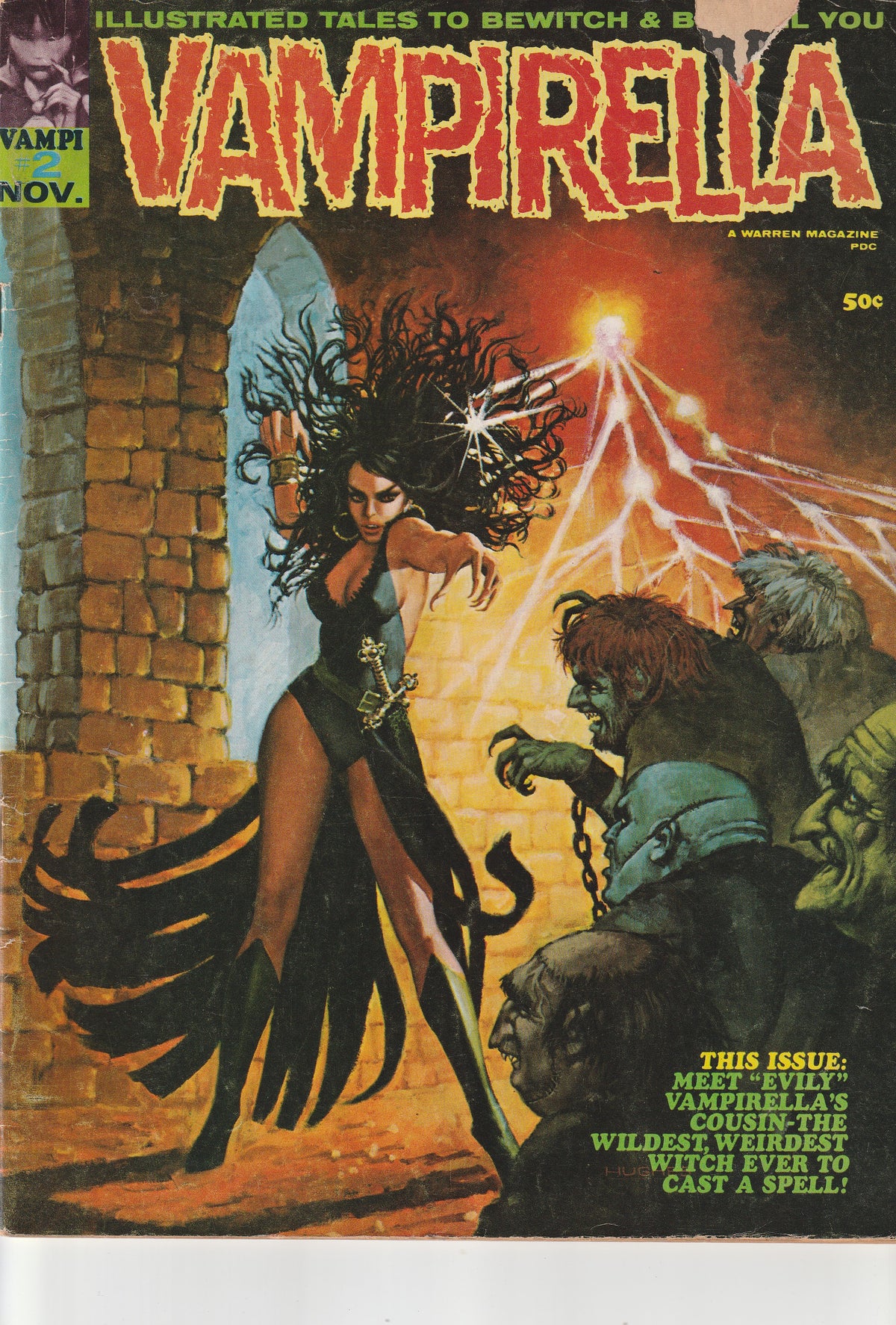 VAMPIRELLA #2 || A WARREN MAGAZINE || NOV 1969 || (4.0-4.5)