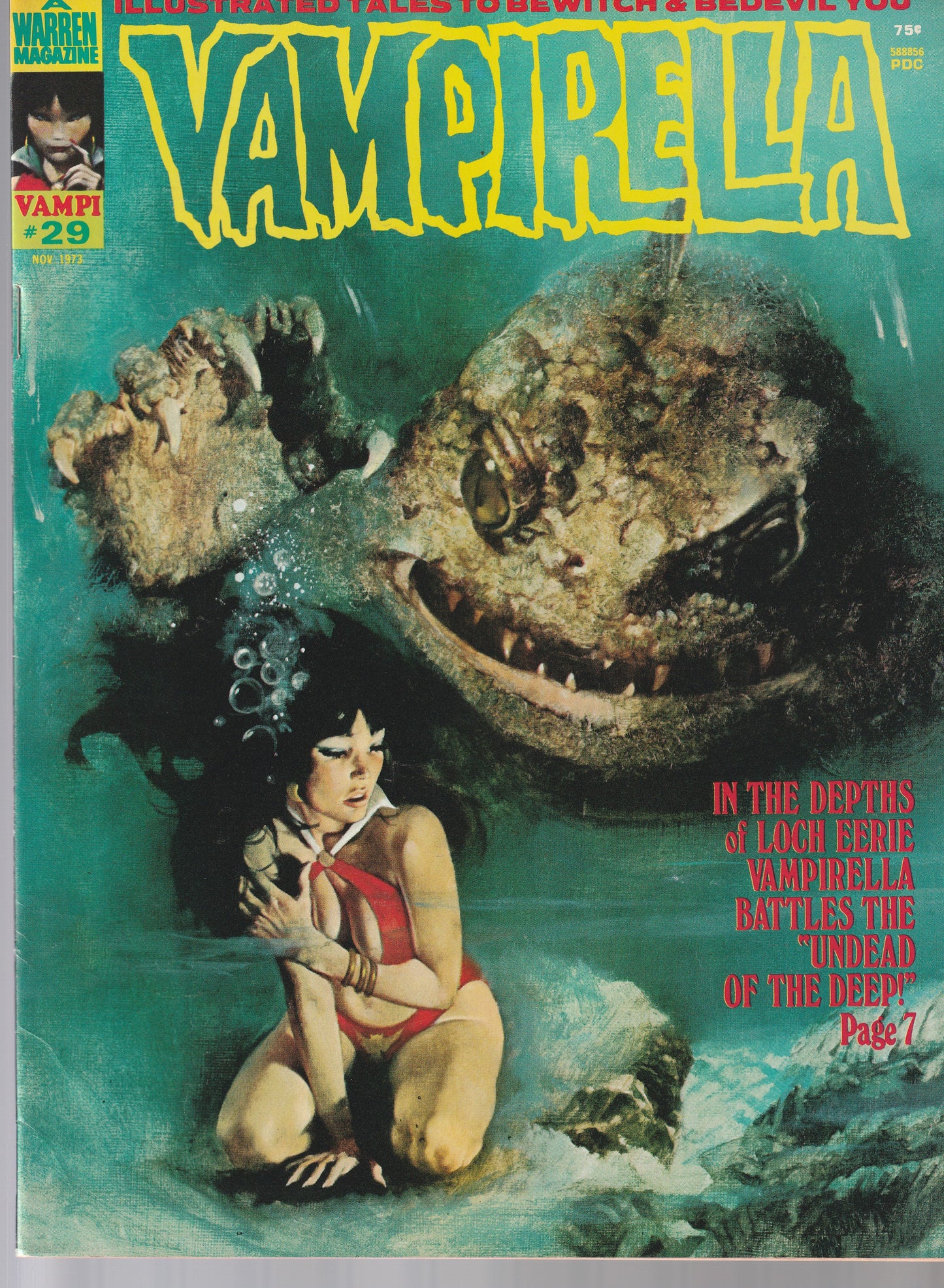 VAMPIRELLA #29 || A WARREN MAGAZINE || NOV 1973 || (9.0-9.2)