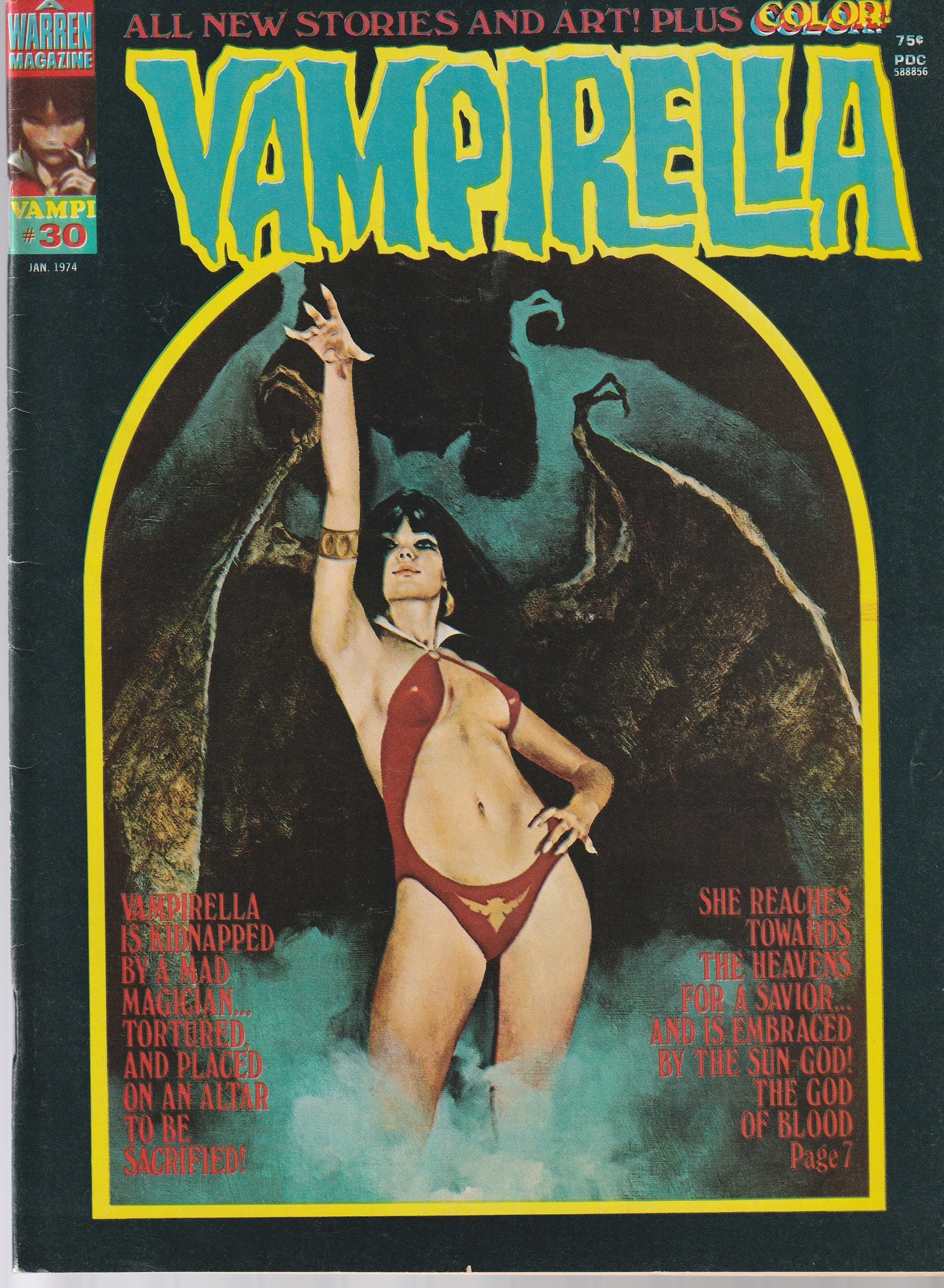 VAMPIRELLA #30 || A WARREN MAGAZINE || JAN 1974 || (7.5-8.0)