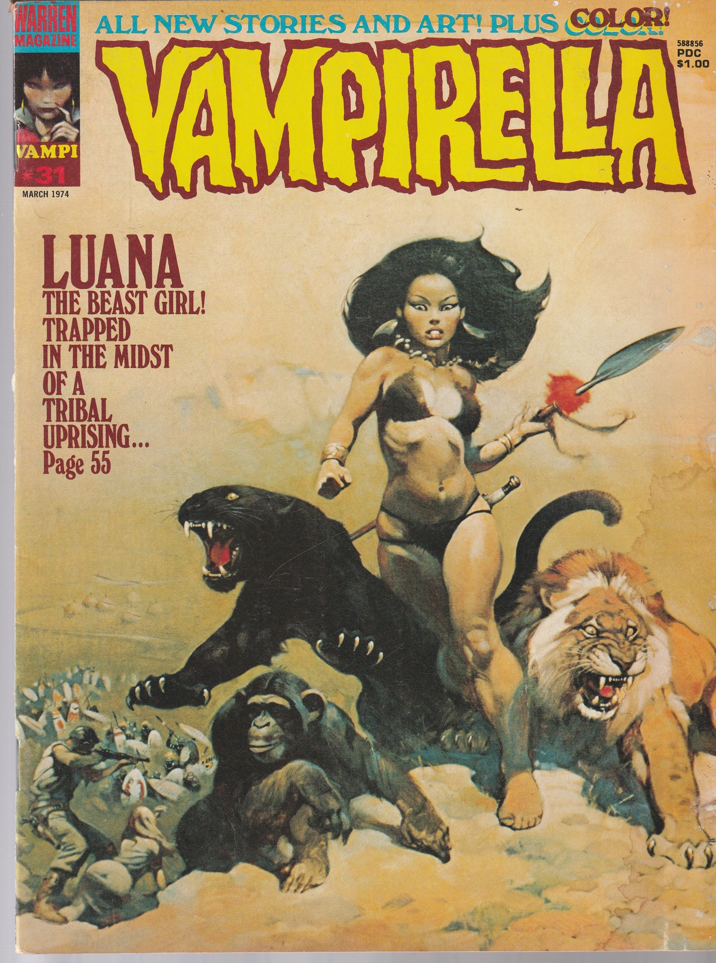 VAMPIRELLA #31 || A WARREN MAGAZINE || MAR 1974 || (4.0-4.5)