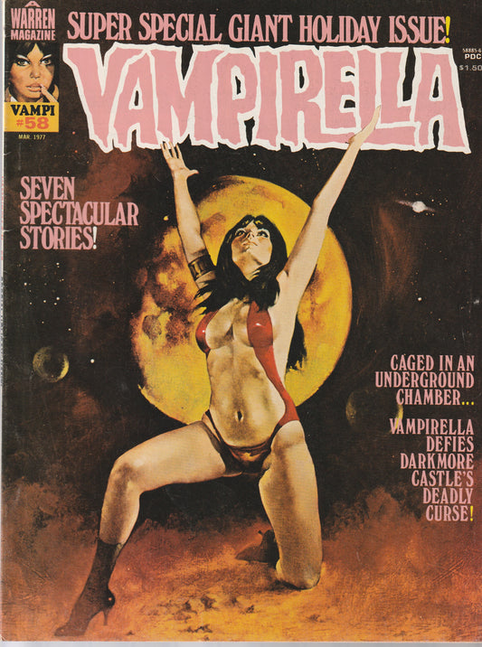 VAMPIRELLA #58 || A WARREN MAGAZINE || MAR 1977 || (7.0)