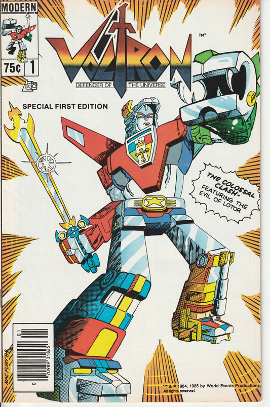 VOLTRON, DEFENDER OF THE UNIVERSE #1 - MODERN - JAN 1985 (8.5-9.0)
