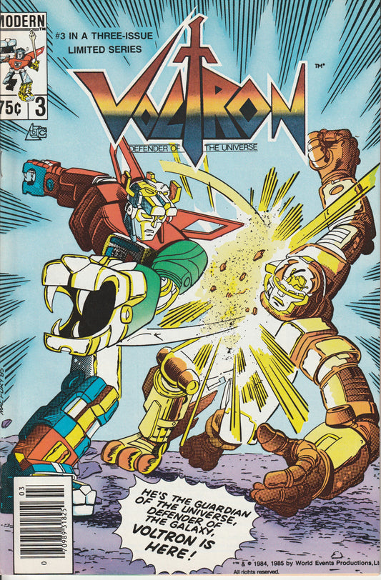 VOLTRON, DEFENDER OF THE UNIVERSE #3 - MODERN COMICS - JAN 1985 (NM-)