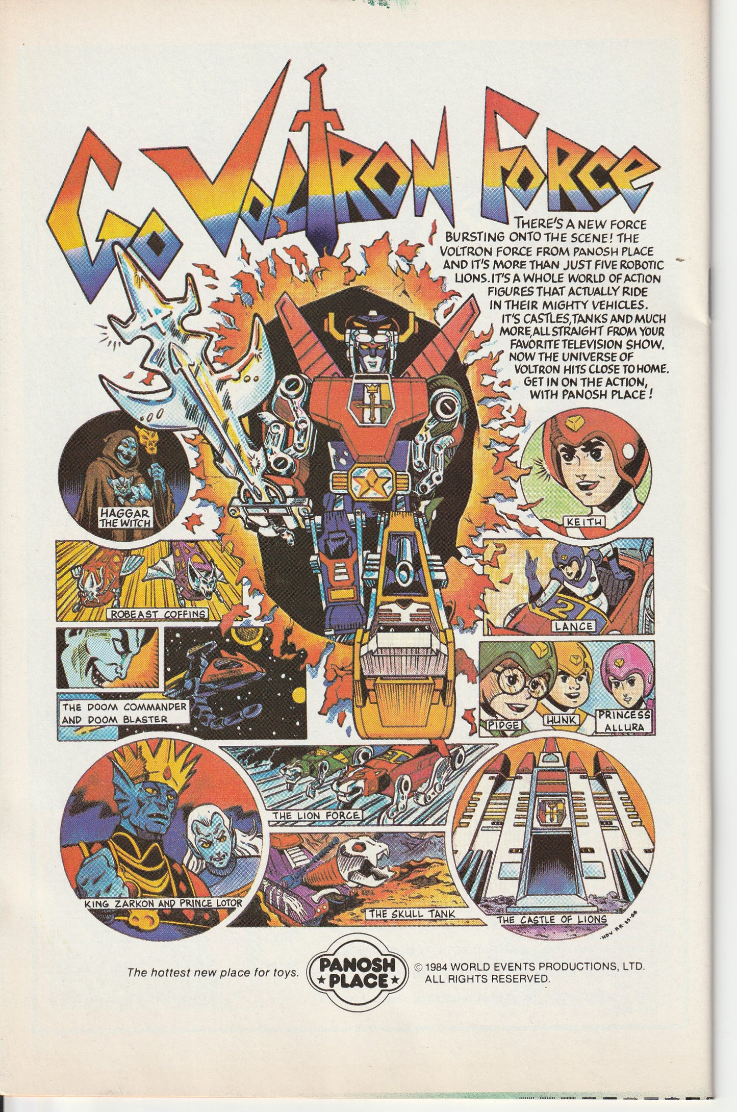 VOLTRON, DEFENDER OF THE UNIVERSE #1 - MODERN - JAN 1985 (8.5-9.0)
