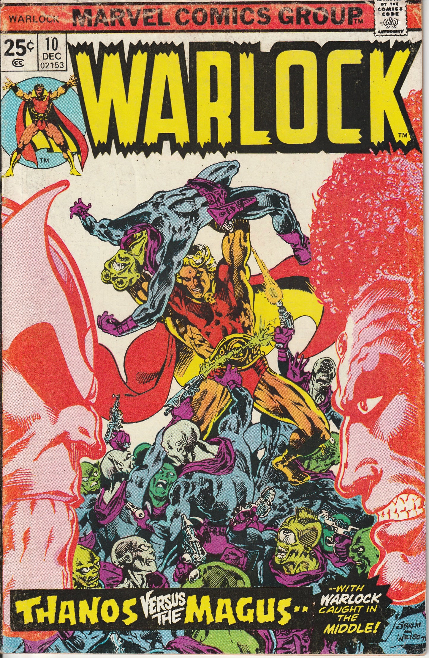 WARLOCK #10 - MARVEL COMICS - DEC 1975 (5.0)