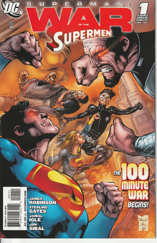 SUPERMAN : WAR OF THE SUPERMEN 1-4 * COMPLETE SET
