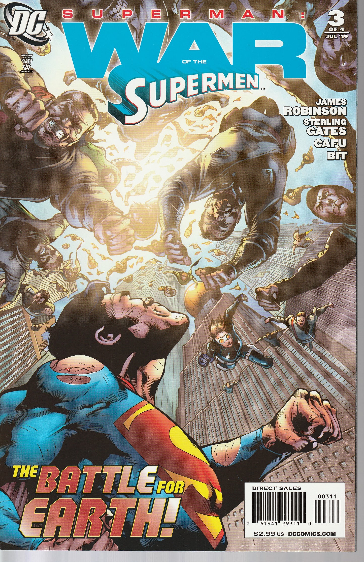 SUPERMAN : WAR OF THE SUPERMEN 1-4 * COMPLETE SET