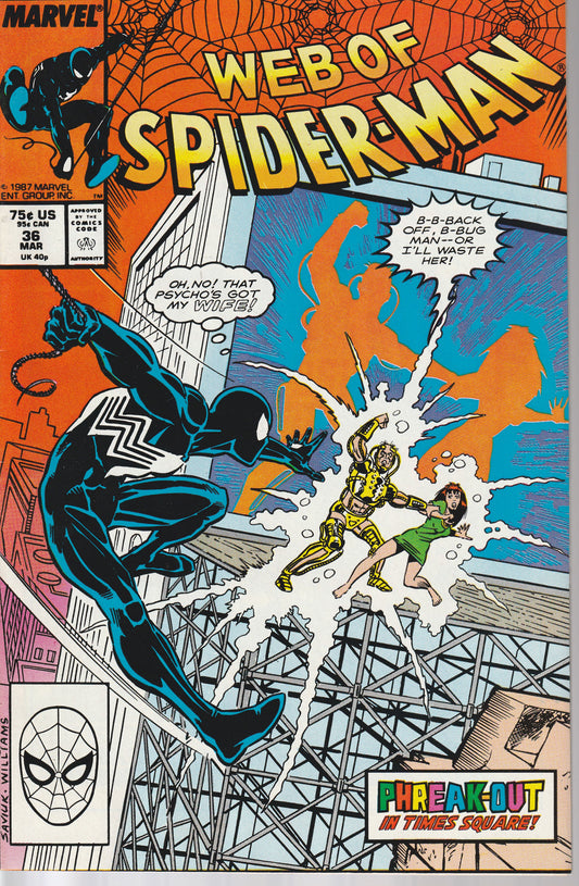 WEB OF SPIDER-MAN #36 - FIRST TOMBSTONE - 9.0-9.2