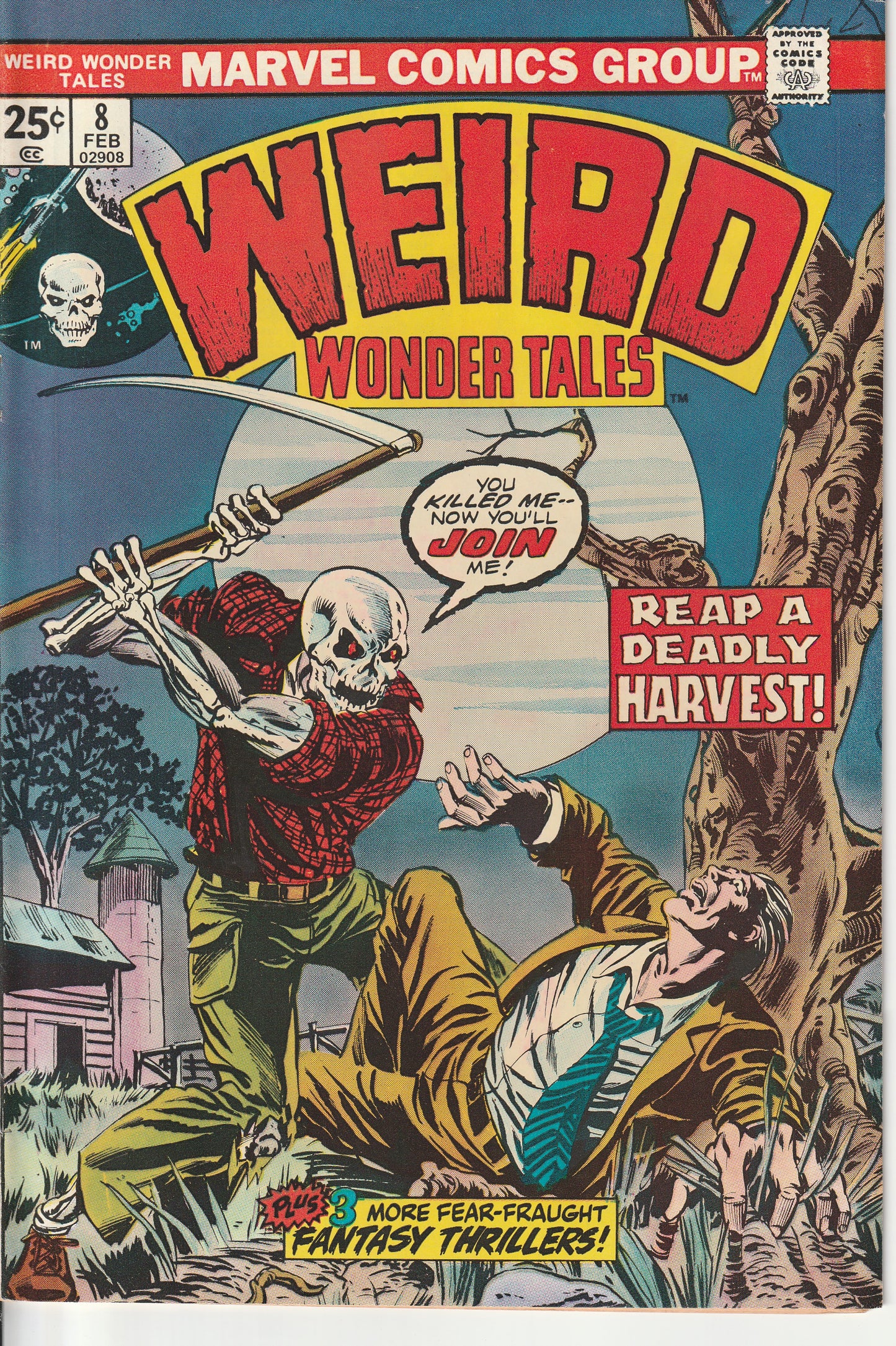 WEIRD WONDER TALES #8 - MARVEL COMICS - FEB 1975 (8.0)