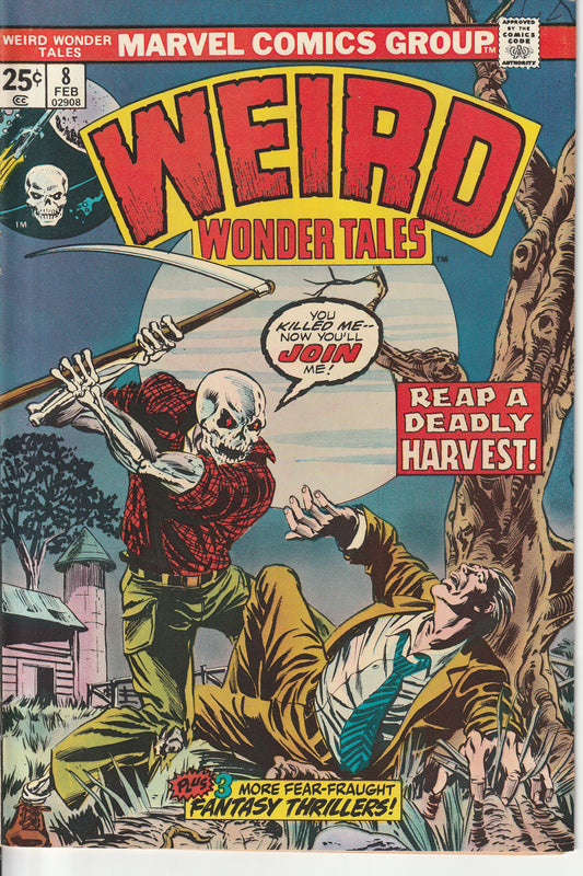 WEIRD WONDER TALES #8 - MARVEL COMICS - FEB 1975 (8.0)