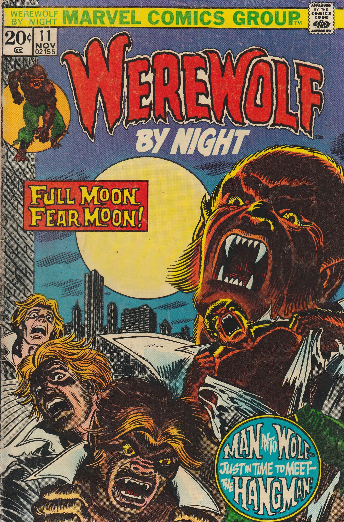 WEREWOLF BY NIGHT #11 - MARVEL COMICS - NOV 1973 (4.0)