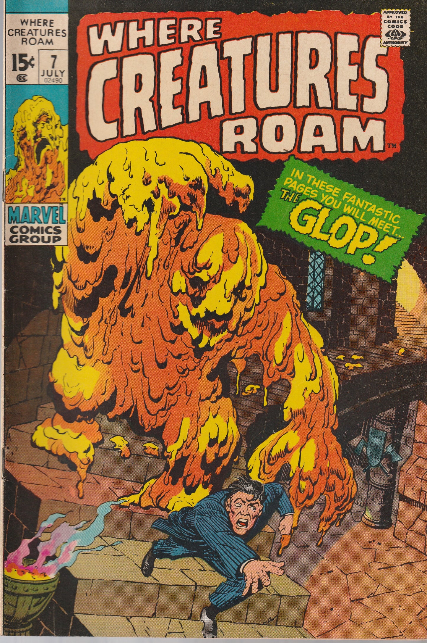 WHERE CREATURES ROAM #7 - MARVEL COMICS - JUL 1971 (7.0)