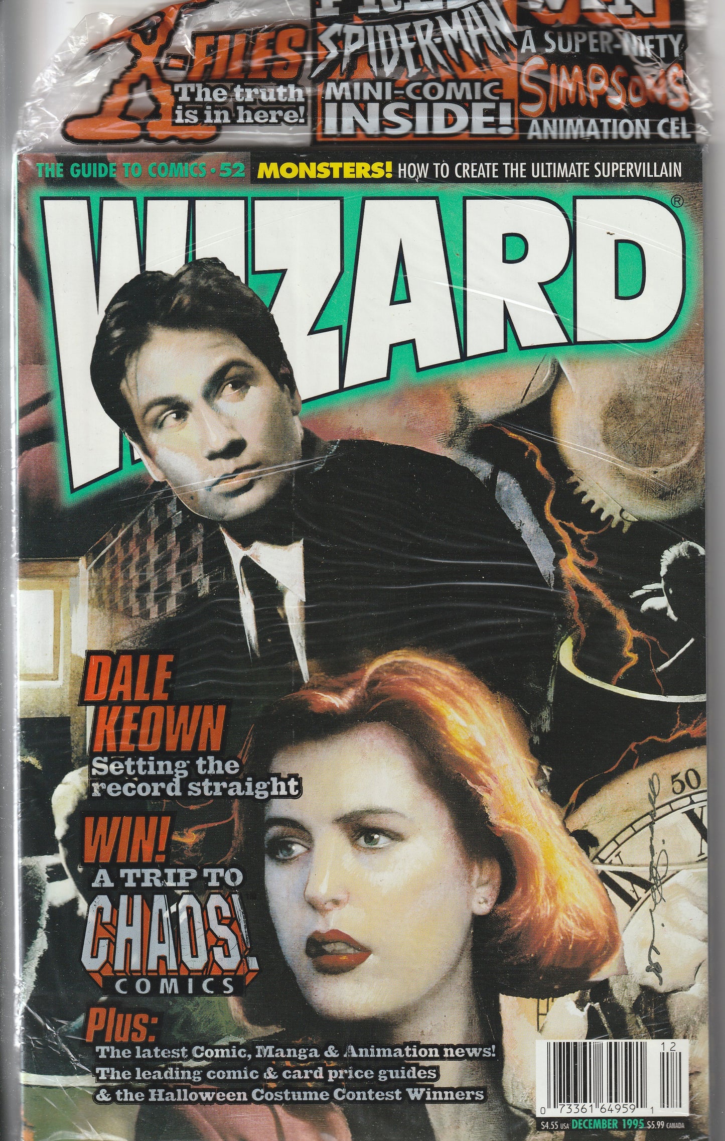 WIZARD MAGAZINE #52 - WIZARD PUBLICATIONS - DEC 1995
