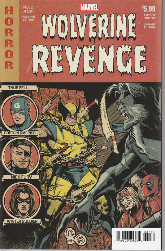 WOLVERINE : REVENGE #2 - MARVEL COMICS - SEP 25 2024 - 1:25 RATIO VARIANT