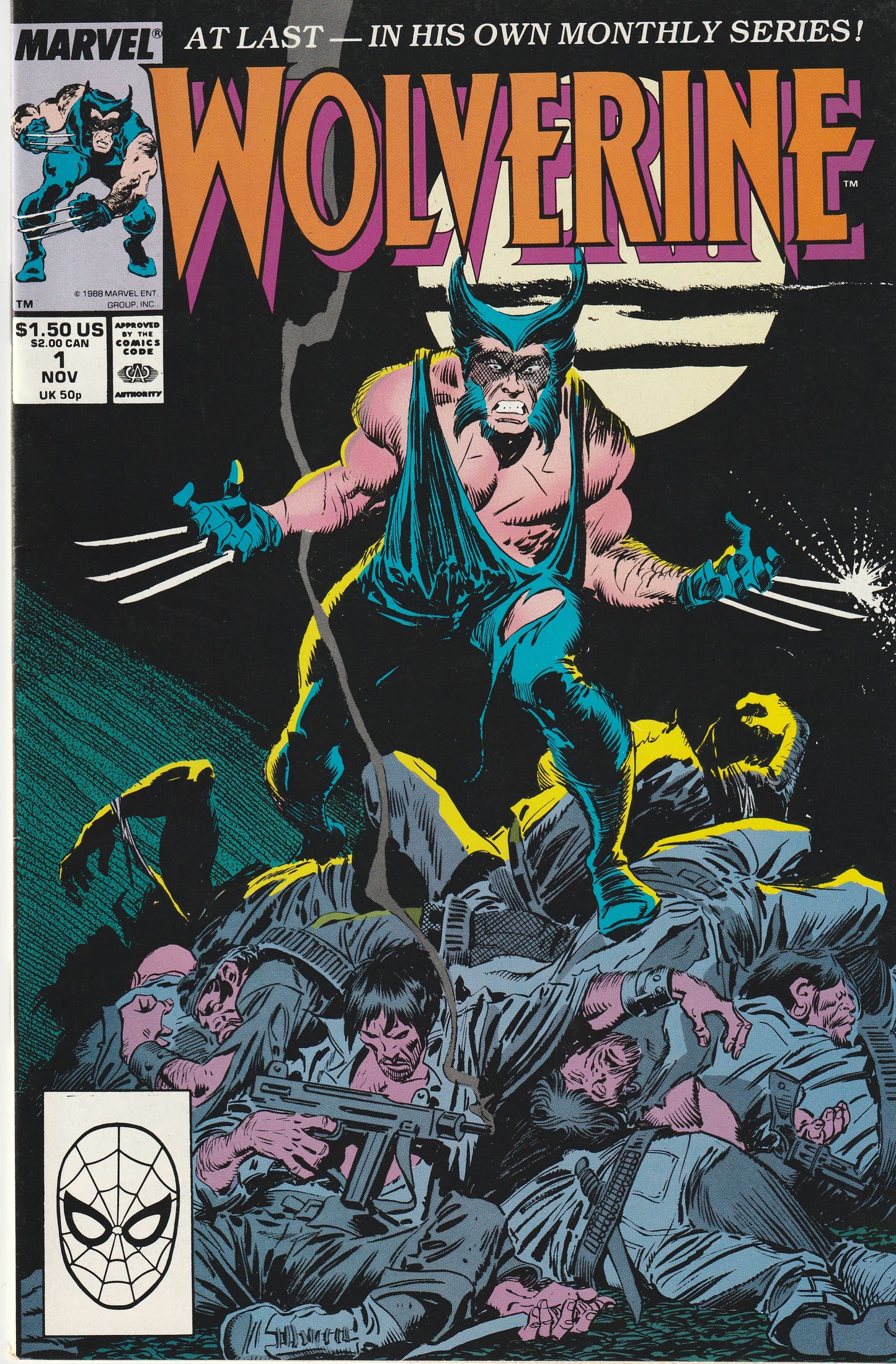 WOLVERINE #1 || MARVEL COMICS || NOV 1988 || (7.5)