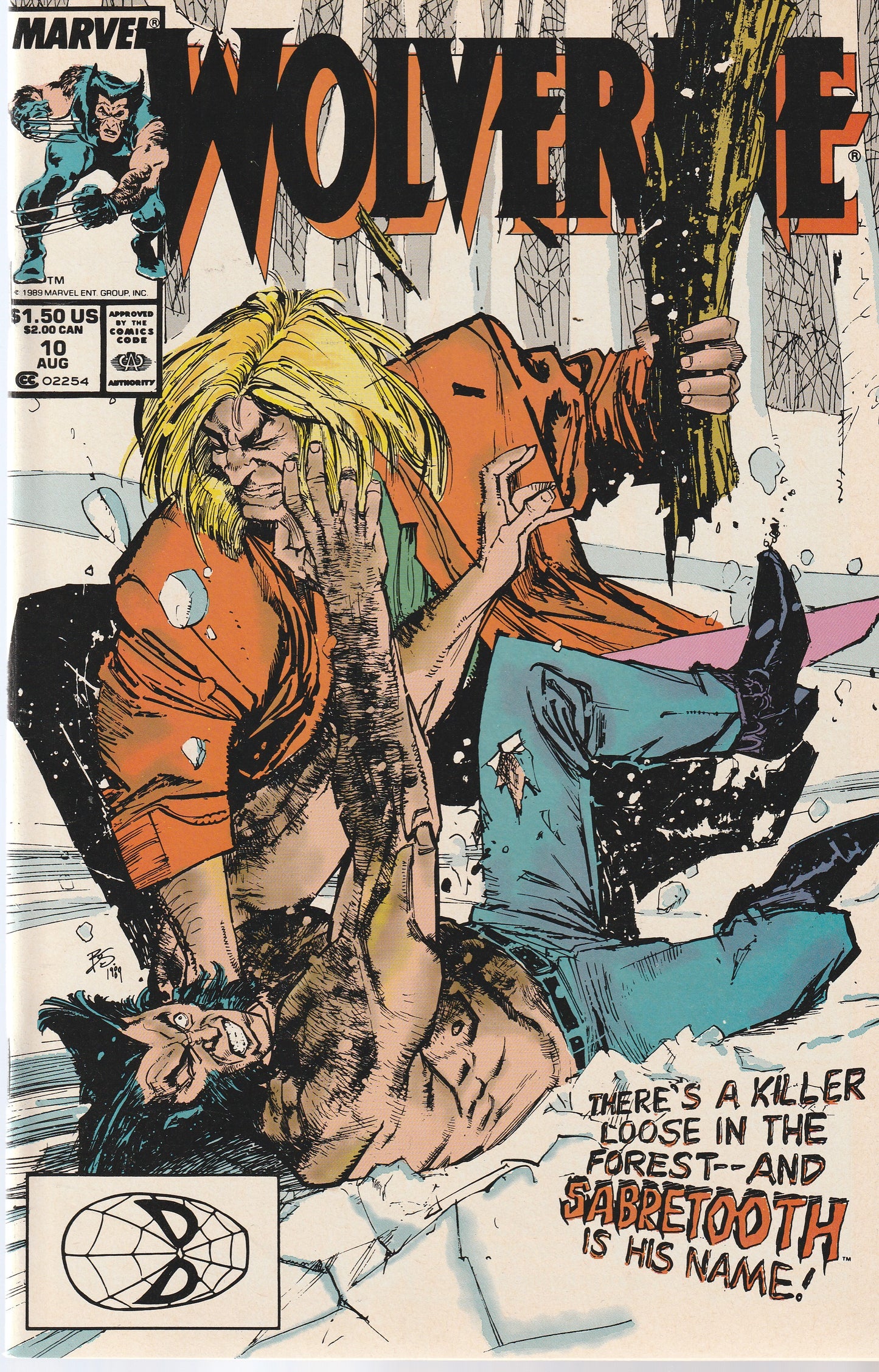 WOLVERINE #10 || MARVEL COMICS || AUG 1989 || NM+