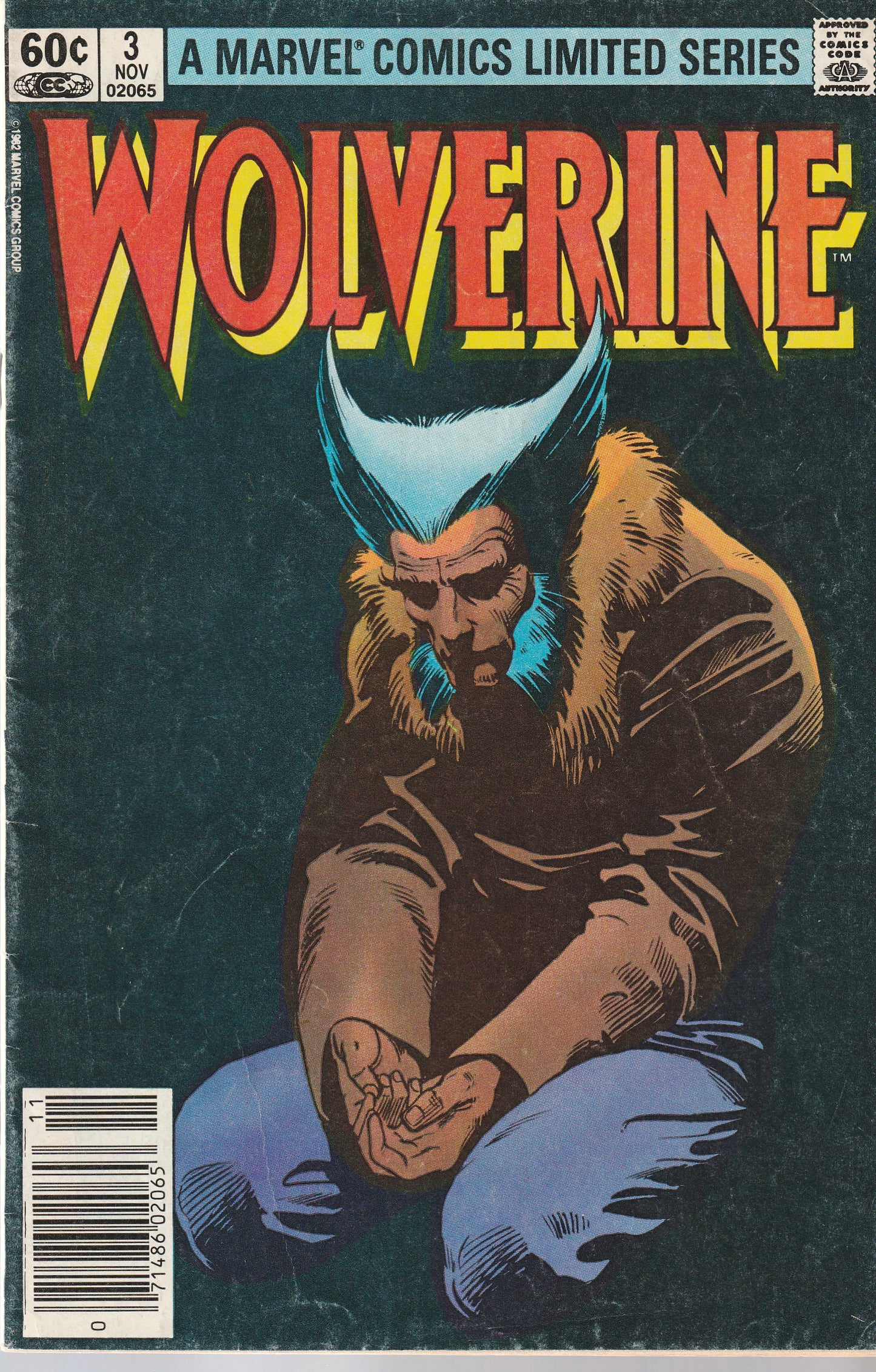 WOLVERINE #3 || MARVEL COMICS || NOV 1982 (4.0-4.5)