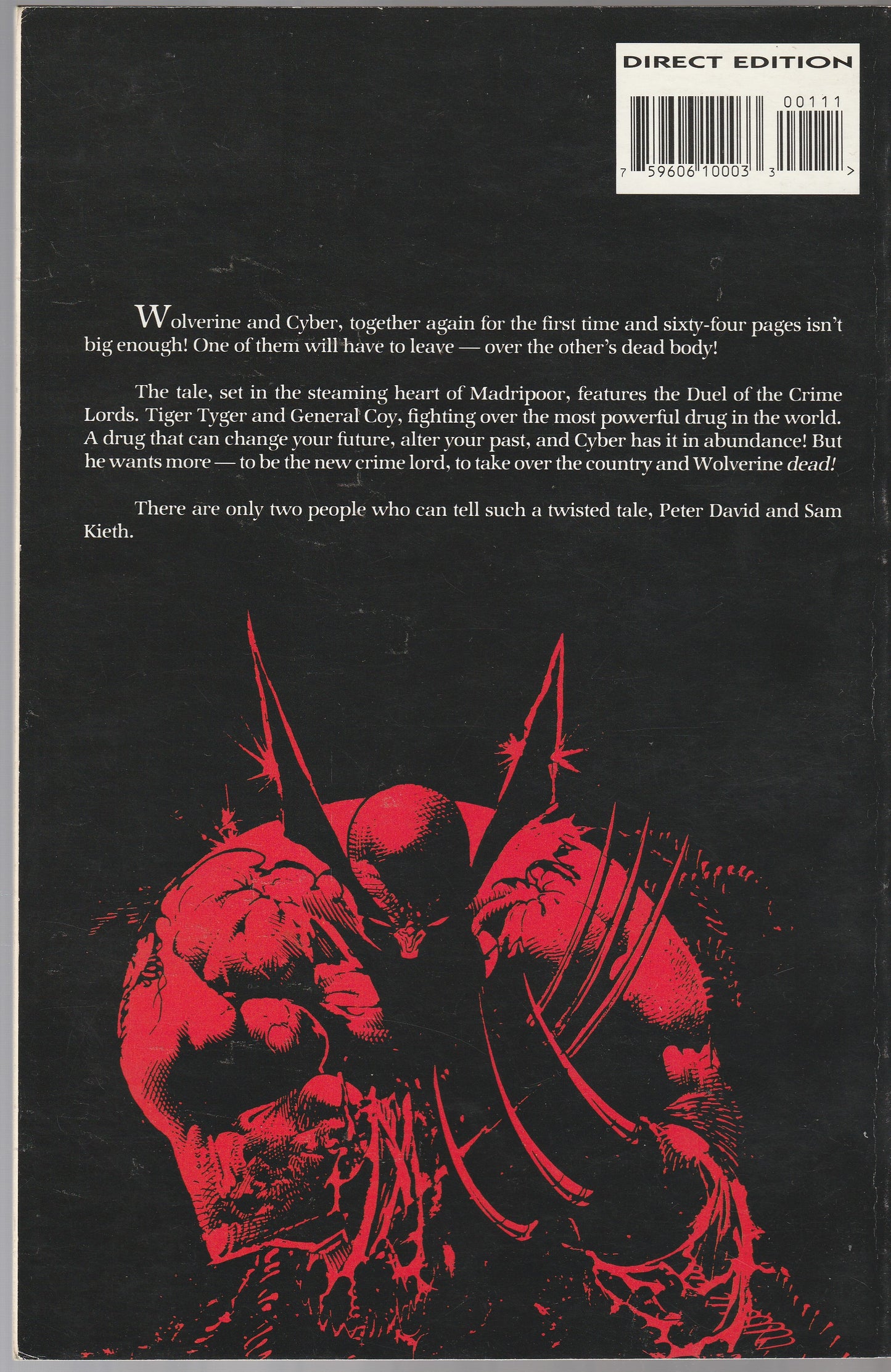 WOLVERINE : BLOOD HUNGRY || MARVEL COMICS || 1993 || (7.0-7.5)