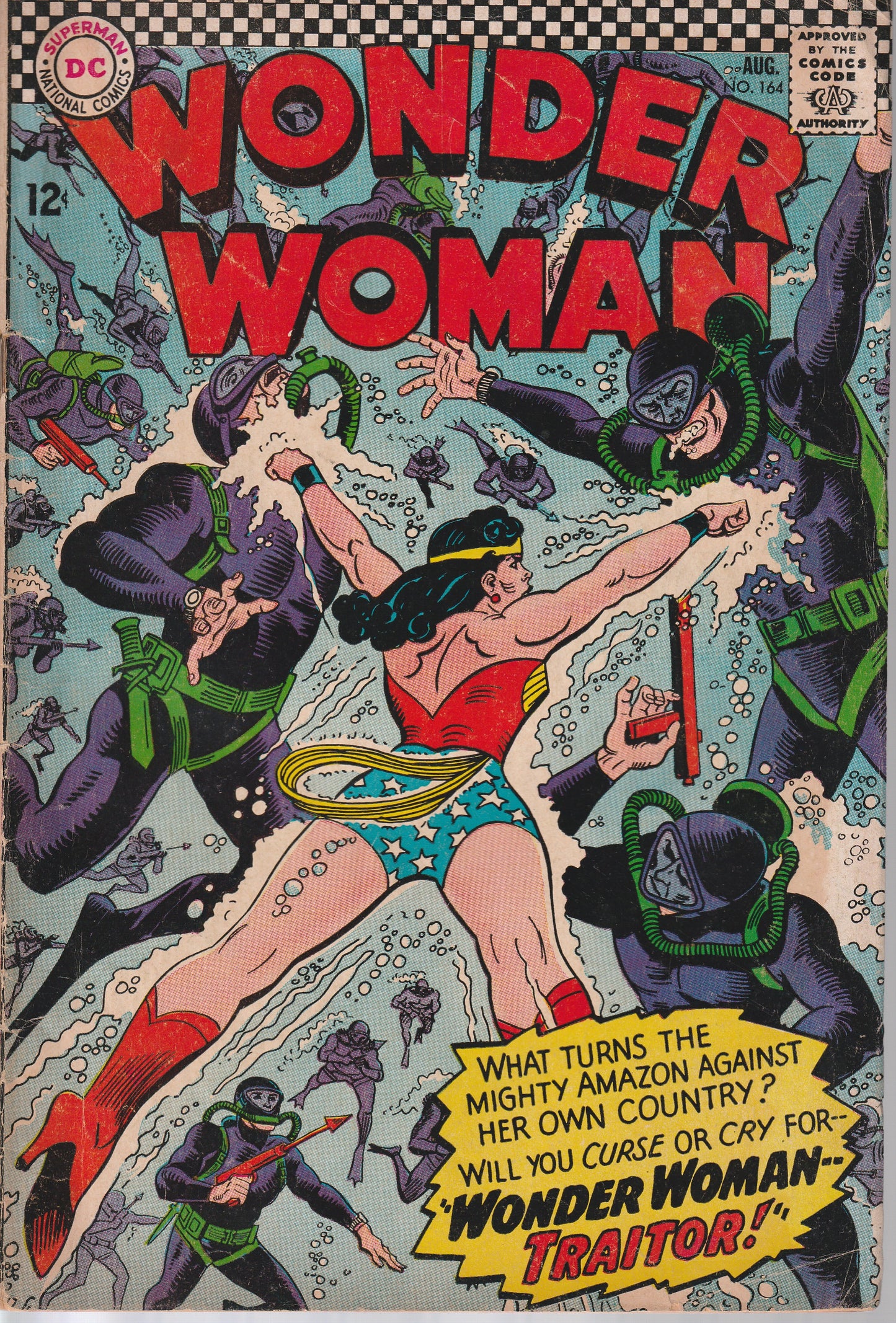 WONDER WOMAN #164 - DC COMICS - AUG 1966 (4.0)