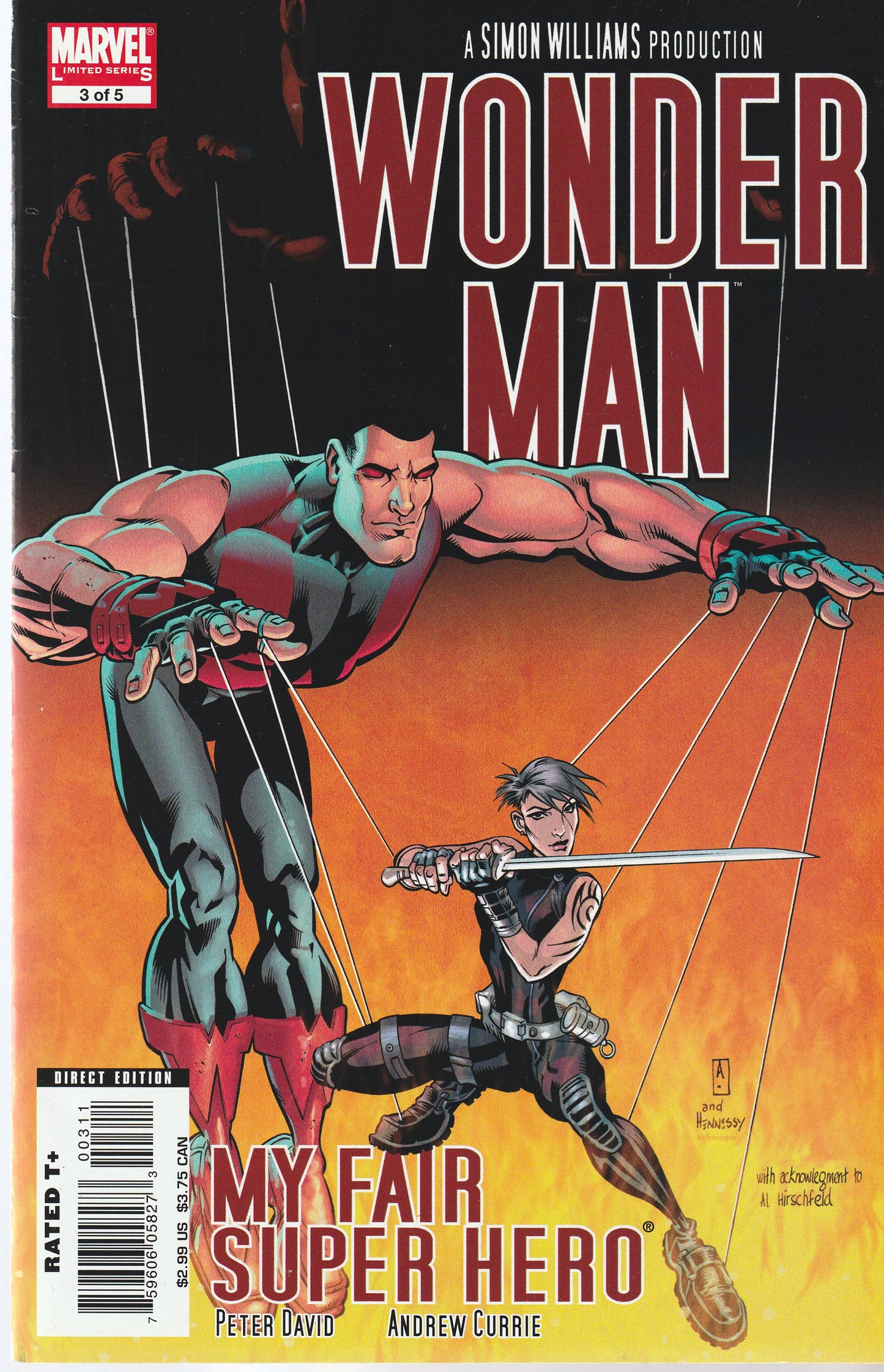 WONDER MAN : MY FAIR SUPER HERO 1-5 * MARVEL COMICS - FEB 2007