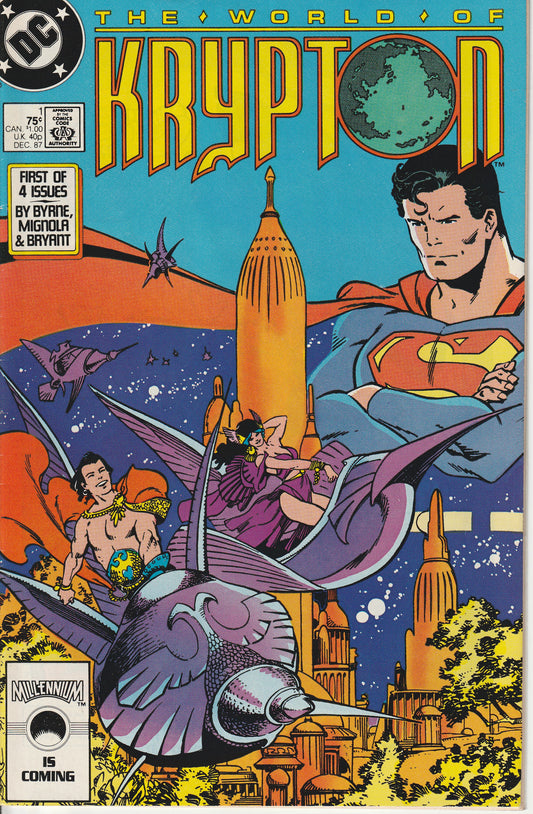 WORLD OF KRYPTON 1-4 * DC COMICS * 1987-88