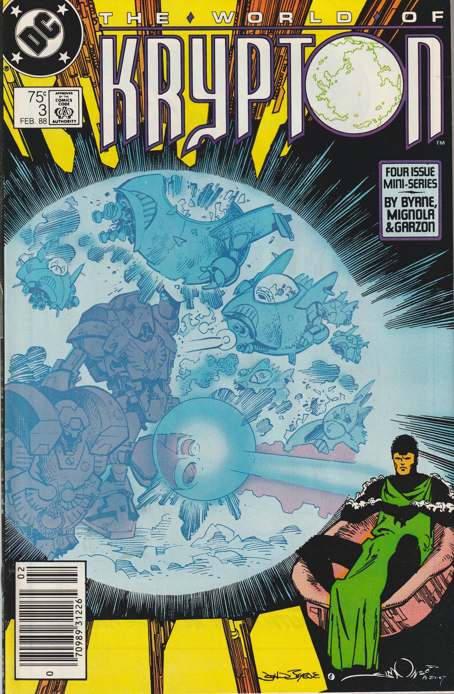 WORLD OF KRYPTON 1-4 * DC COMICS * 1987-88