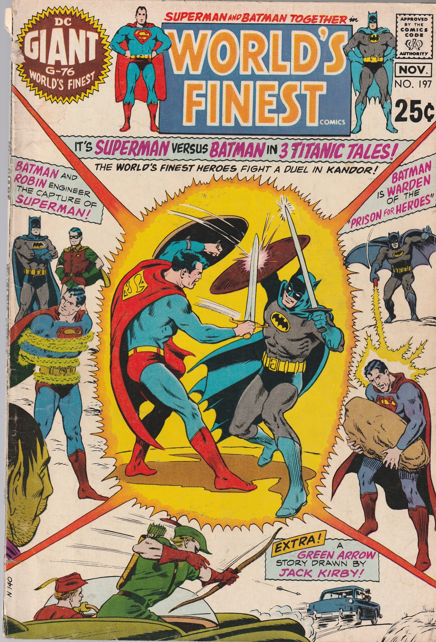 WORLD'S FINEST #197 || DC COMICS || OCT 1970 || (4.0-4.5)