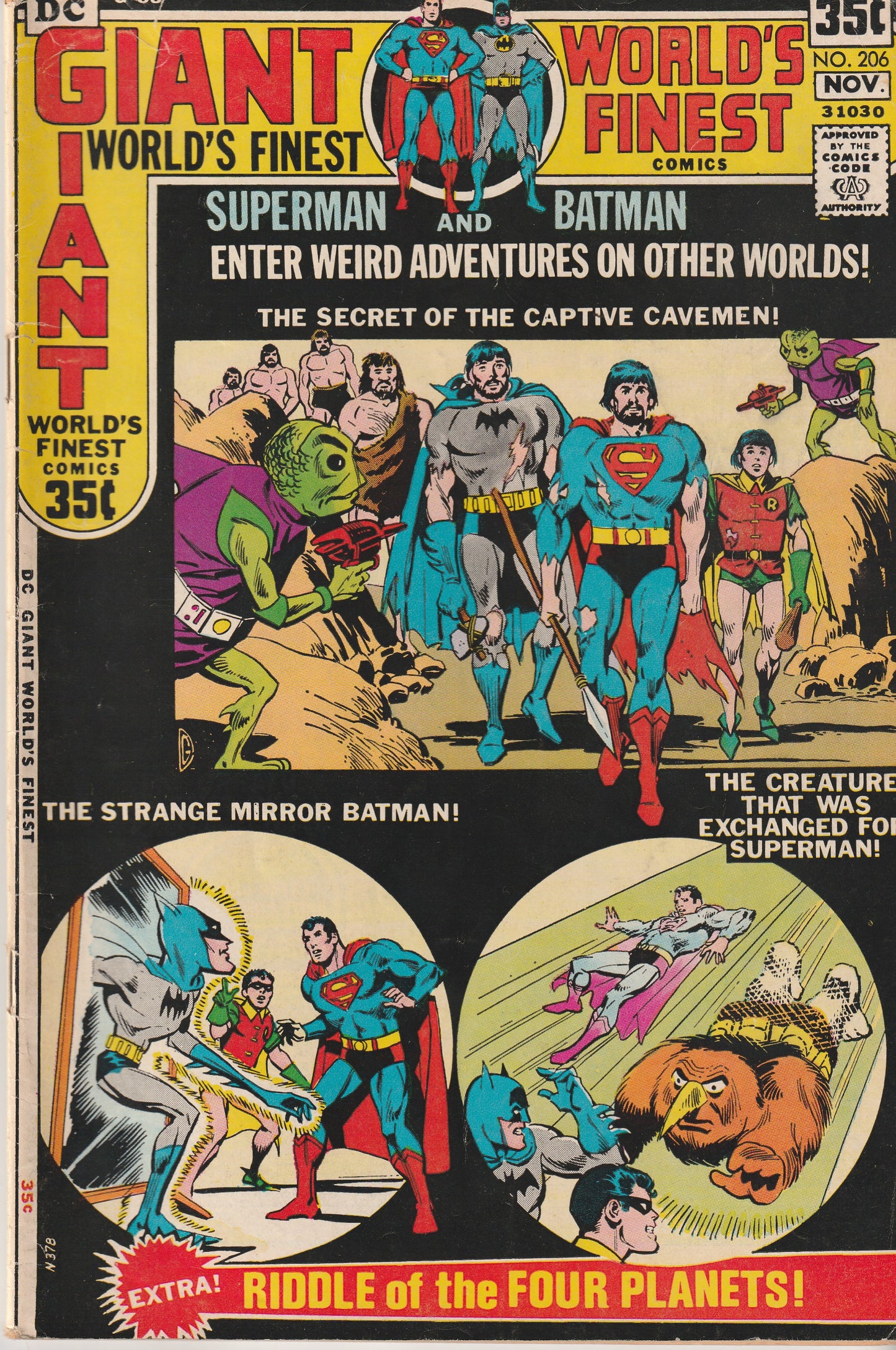 WORLD'S FINEST #206 - DC COMICS - OCT 1971 (5.5-6.0)
