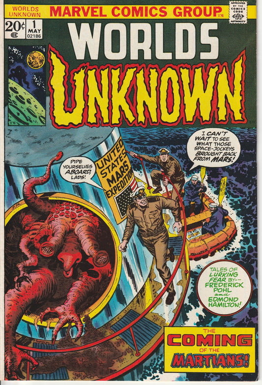WORLD'S UNKNOWN #1 - MARVEL COMICS - MAY 1973 (9.0-9.2)