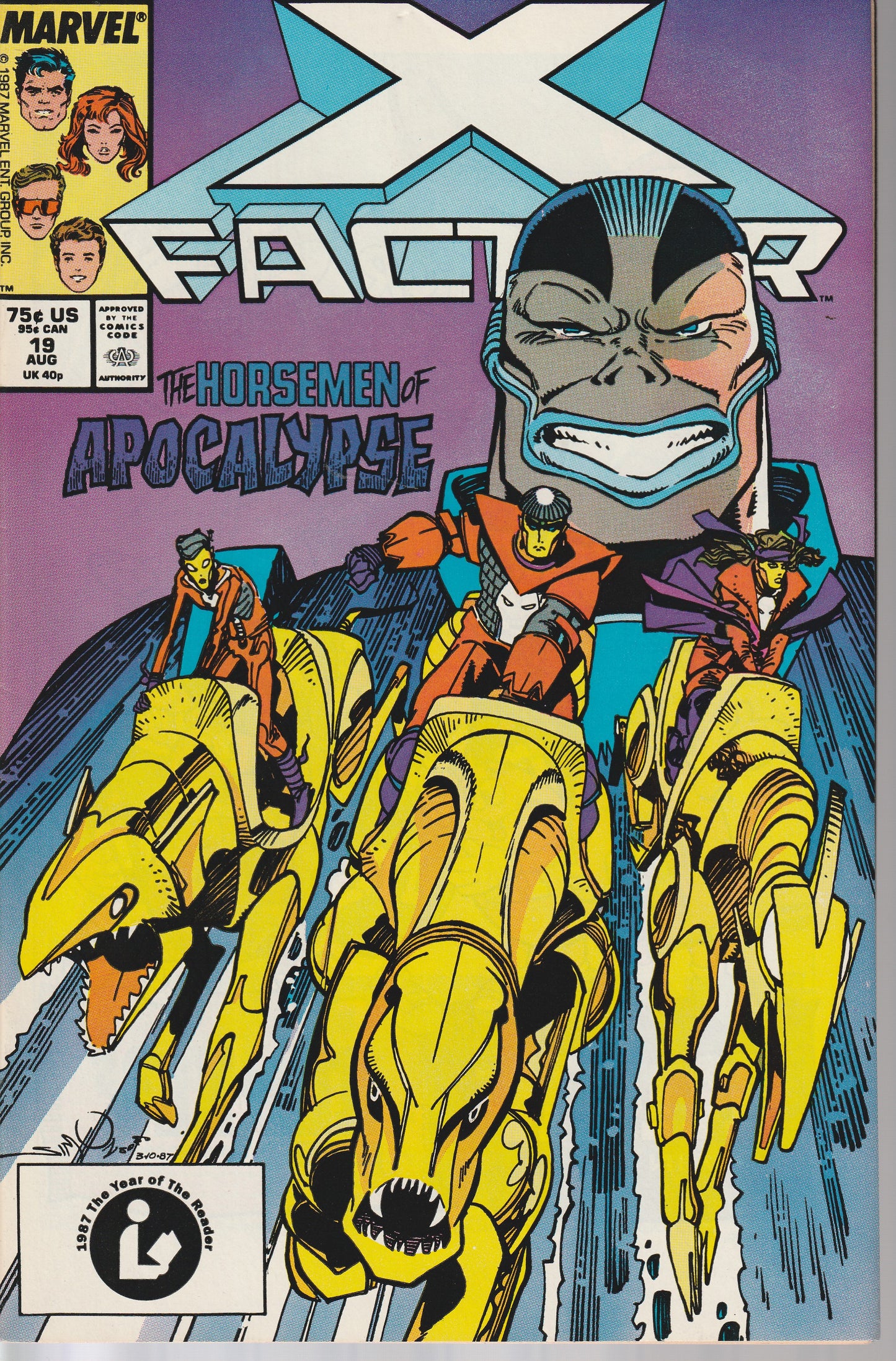 X-FACTOR #19 2nd cover appearance of Apocalypse; 1st team app. of the Horsemen of the Apocalypse