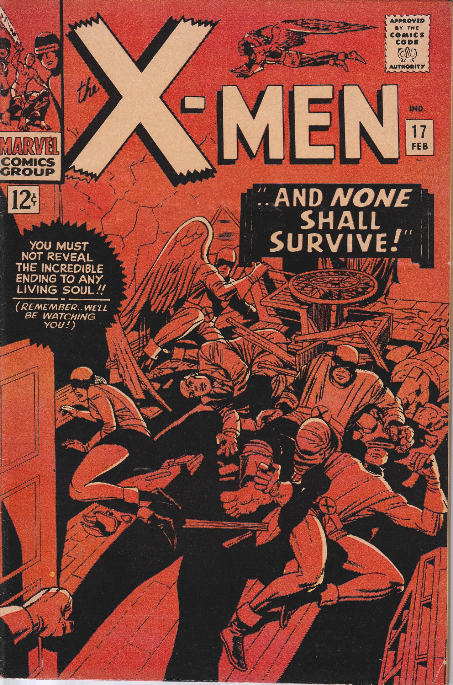X-MEN #17 - MARVEL COMICS - FEB 1966 (6.5-7.0)
