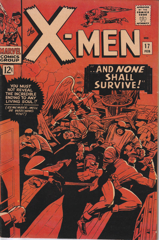 X-MEN #17 - MARVEL COMICS - FEB 1966 (6.5-7.0)