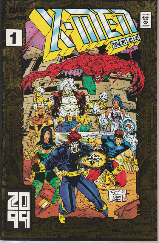 X-MEN 2099 #1 - MARVEL - OCT 1993 (8.0-8.5) GOLD FOIL VARIANT