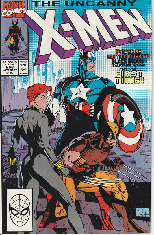 UNCANNY X-MEN #268 - MARVEL COMICS - SEP 1990 (7.5-8.0)