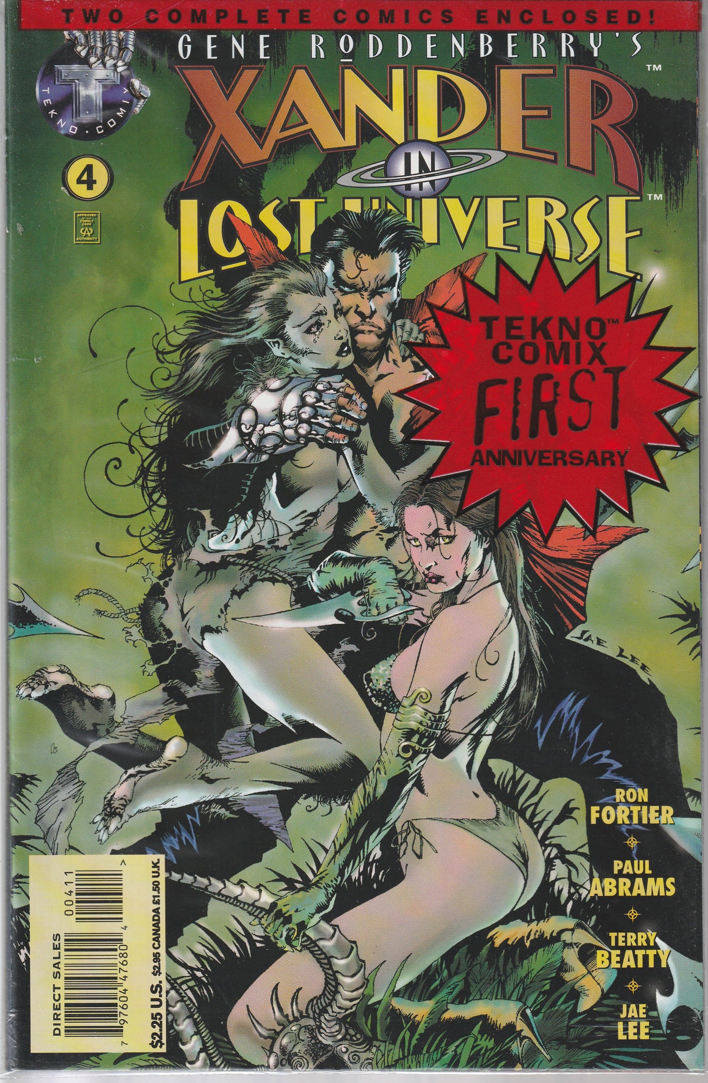 GENE RODDENBERRY'S XANDER IN LOST UNIVERSE COMIC LOT