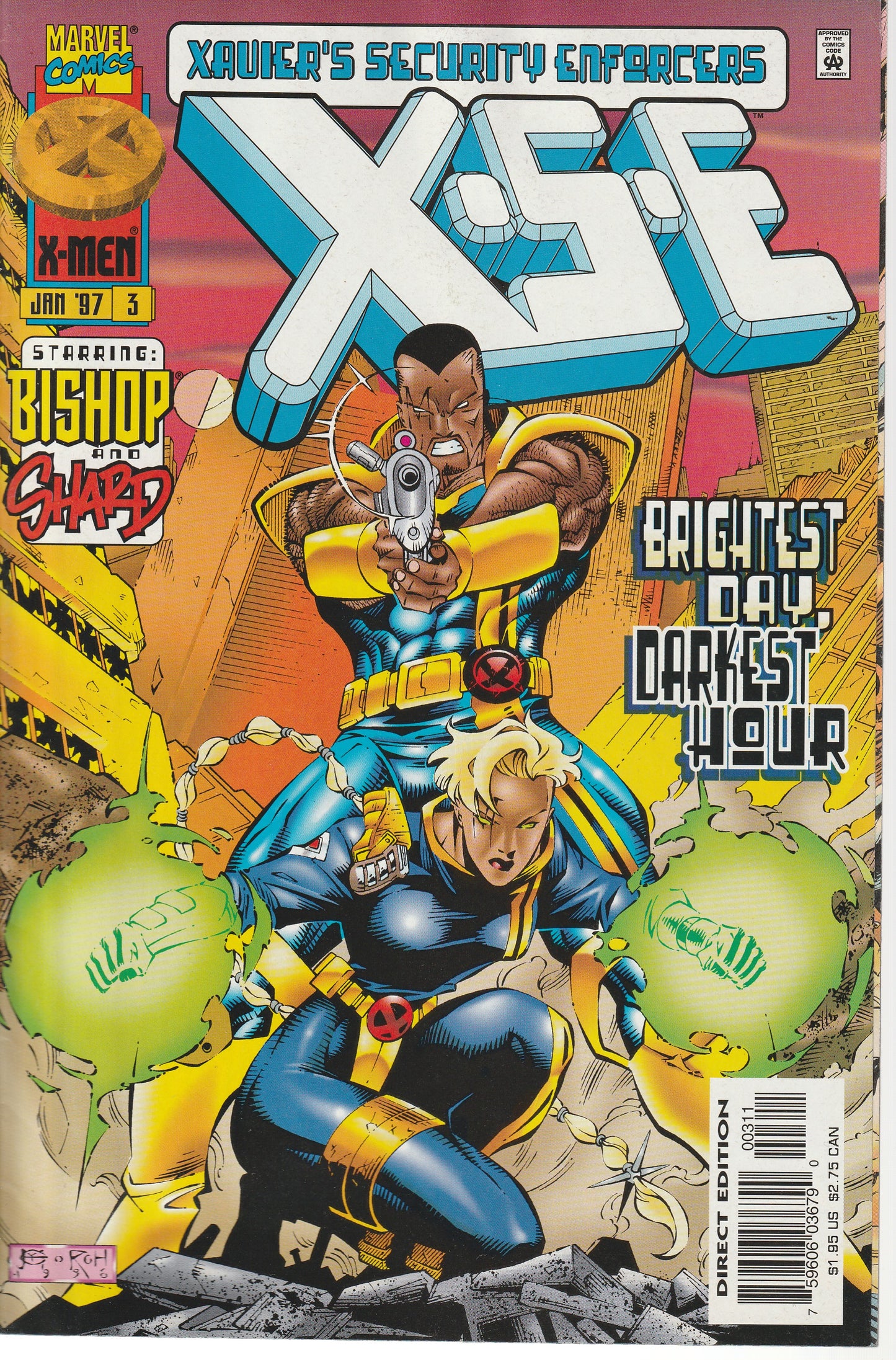 X.S.E. 1-4 (XAVIER'S SECURITY ENFORCERS) - MARVEL COMICS - SEP 1996