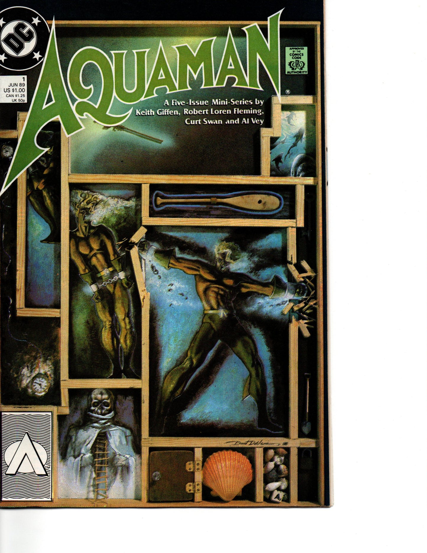 AQUAMAN 1-5 * DC COMICS - JUN 1989 - COMPLETE SET